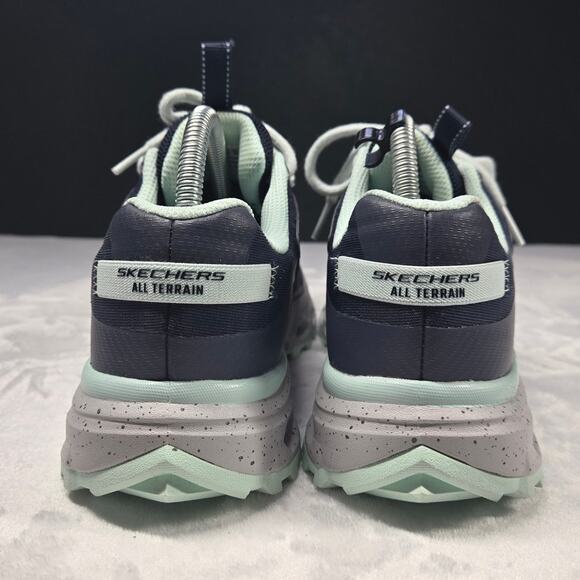 Skechers Womens 8.5 Glide Step Trail Outdoor All Terrain Navy Blue EUC - Picture 5 of 9